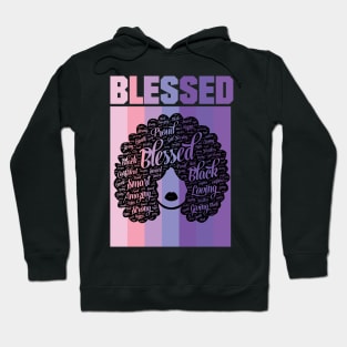 Blessed Words in Afro Christian Religious Hoodie